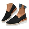 thumbnail image 1 of DXOUPM Chaussures pour Femmes à Enfiler à Talon Compensé Bout Pointu Chaussures Confortables pour Usage Quotidien, 1 of 3