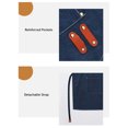 thumbnail image 2 of Barber Apron Canvas Apron Multi-function Pockets Detachable Strap Waterproof Dustproof Practical Work Apron, 2 of 8