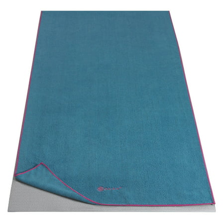 Gaiam Thirsty 24 in. Yoga Mat Towel - Vivid (Best Yoga Mat Towel)
