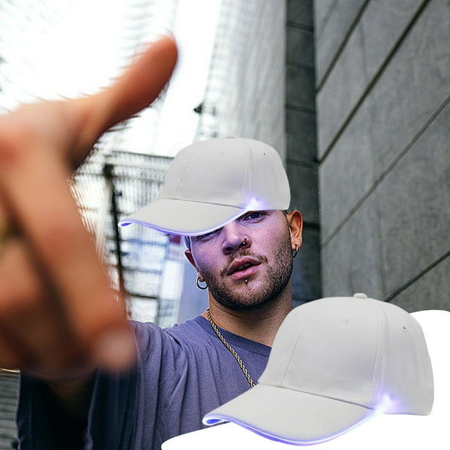 CEHVOM Clearance Sales!LED Hat Light Up Baseball Cap Flash Glows Party Hat Raves Accessories Open and Use Easily for Festival Club Stage Hip Hop Performance