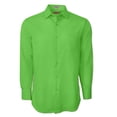 thumbnail image 4 of Men's Berlioni Long Sleeve Regular Fit Button Up Solid Dress Shirt, 4 of 5