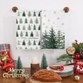 thumbnail image 2 of luyaa Christmas Kitchen Towels Set of 2, 18x26 Inch Merry Christmas Tree Hand Towels Seasonal Winter Holiday Decorations for Home Drying Dishcloth, 2 of 3