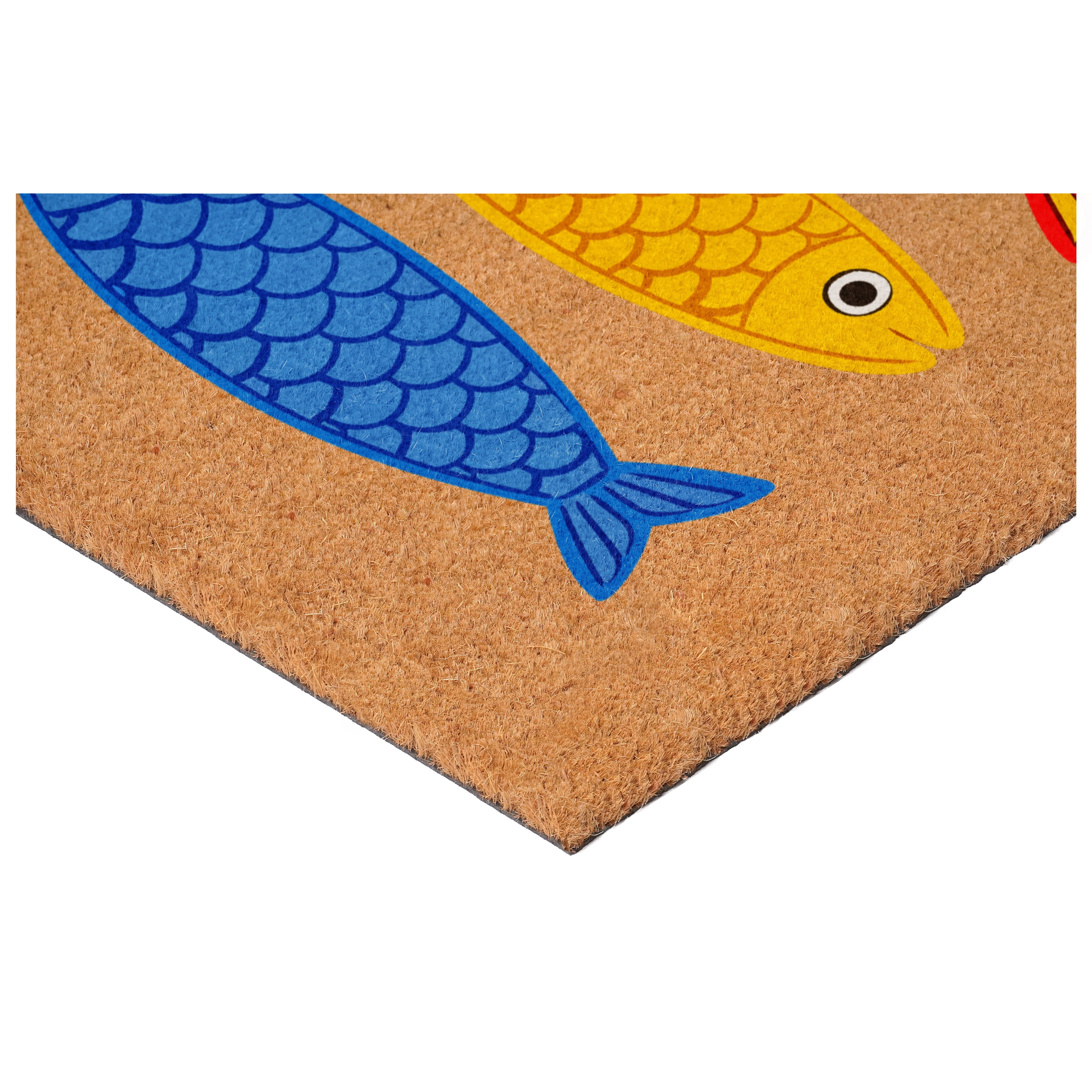 Calloway Mills 117881729 Colorful Sardines Doormat, 17" x 29"