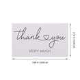 thumbnail image 2 of UPGRATOR 2Packs Simple Color Matching Design Thank You Cards Mini Rectangular Wedding, 2 of 8