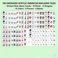 thumbnail image 5 of American Mahjong Set with 160 Tiles & Blue Portable Case - 1.2 Inch 4-Layer Engraved Acrylic Tiles for Beginners & Pros, Complete Game Set with Dice, Perfect for Game Night, 5 of 6