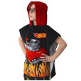 thumbnail image 4 of Poncho de baño Hot Wheels con capucha para niños en la playa, color negro, 4 of 9
