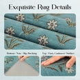 thumbnail image 5 of Bsicpro Area Rugs Large 5'x7' Washable, Floral Vintage Carpet for Living Room Bedroom Dining Room,Blue, 5 of 11