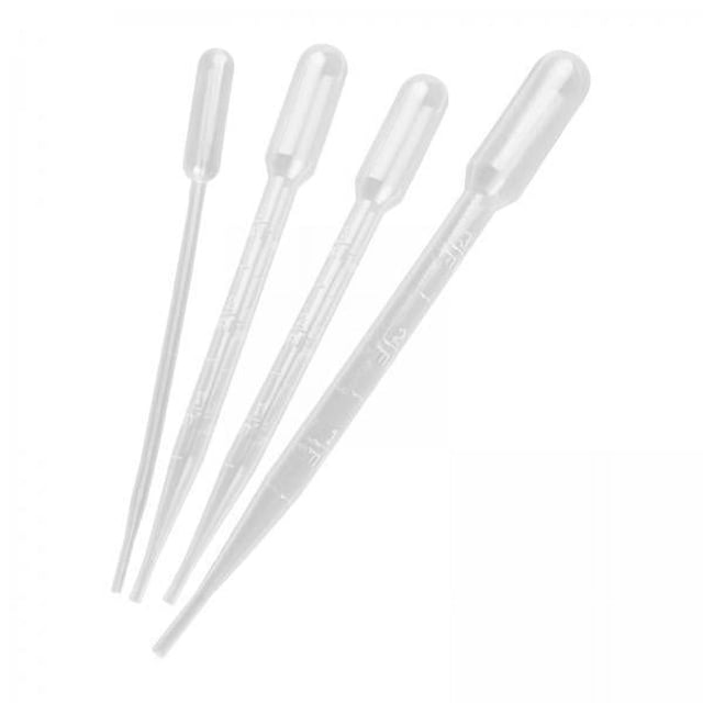 Almencla 2x4Pcs Solvent Dropper Set Modeling Painting Tool Transfer Graduated Pipettes for , Clear, 2 Pcs
