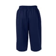 thumbnail image 4 of WERYOUNG Casual Capri Pants For Women Solid Color Elastic Waist Summer Trousers Home Lounging Versatile Slacks, 4 of 5