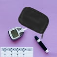 2Pcs Diabetic Travel Case Glucose Meter Case Portable Diabetic Case