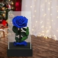 thumbnail image 1 of Rosa real preservada en caja de acrílico | Regalo de flor eterna para San Valentín | Recuerdo duradero para mujer, novia, esposa o mamá, 1 of 6