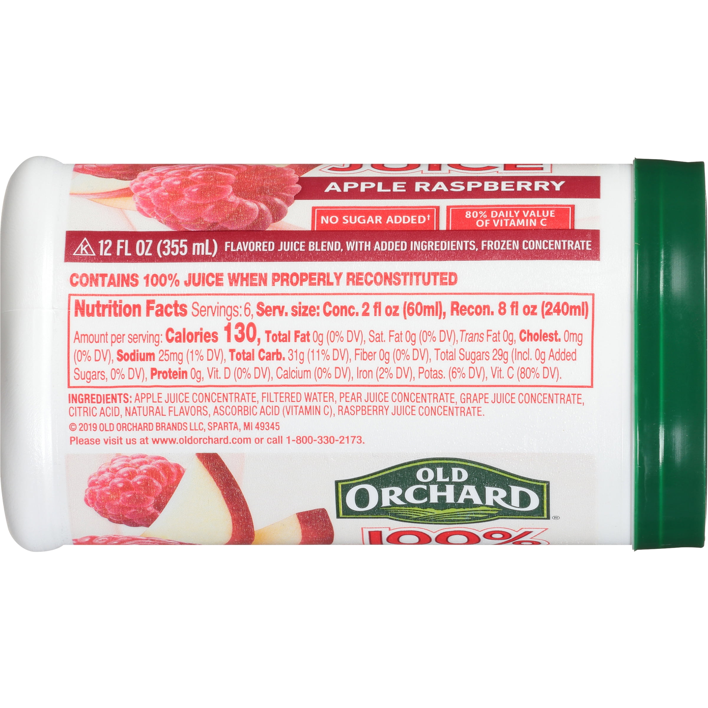 Old Orchard Apple Raspberry 100% 100% Flavored Juice Blend, 12 oz Frozen Concentrate