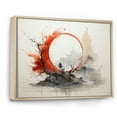 thumbnail image 2 of Designart "Ruby Ash Dharma Craft Circle Awakening" Spiritual Floater Framed Canvas Wall Art, 2 of 7