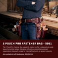 thumbnail image 2 of Bolsa para herramientas Occidental Leather 2 bolsas Pro Fastener, 2 of 4