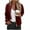 Wine, variant on Bomber Jacket for Women without Hood, Womens Solid Textured Casual Full Zip Cardigan Coats Fall Winter Outerwear (XL, White)