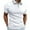 White, variant on Mens Polo Shirt Fashion Solid Color Button Lapel Golf Top Summer Short Sleeve Casual Classic Work Shirt