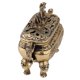 thumbnail image 3 of 1PC Antique Bronze Copper Chinese Dragon Incense Burner Holder Home Decoration, 3 of 4