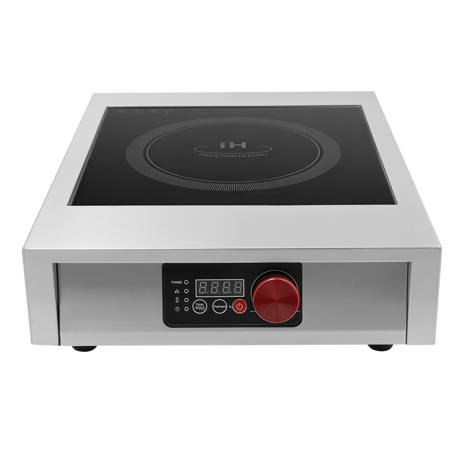 3500W 110V Commercial Electric Induction Cooktop, Stainless Steel Induction Cooktop with LED Display for Pots and Pans with A Diameter of Less Than 12in.