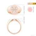 thumbnail image 4 of ANGARA Natural 0.03 Ct. Diamond Fashion Ring in 14K Rose Gold for Women (Ring Size: 11.5), 4 of 9