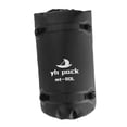 thumbnail image 1 of Bolsa de lona impermeable de gran capacidad para cuadro de motocicleta, para hombres y mujeres, bolsa trasera para asiento de motocicleta, para viajes negro 80L, 1 of 8
