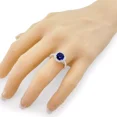 thumbnail image 5 of NANA Jewels 2ct Pure Brilliance Zirconia Halo Engagement Ring-Round Cut-September-4.5, 5 of 7