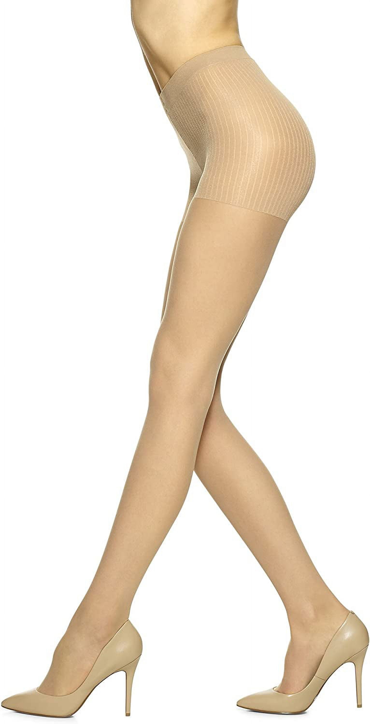 No Nonsense Womens Sheer & Silky Lace Pantyhose 3 Pair Pack, Bare Bisque -  3 Pair Pack, A : : Clothing, Shoes & Accessories