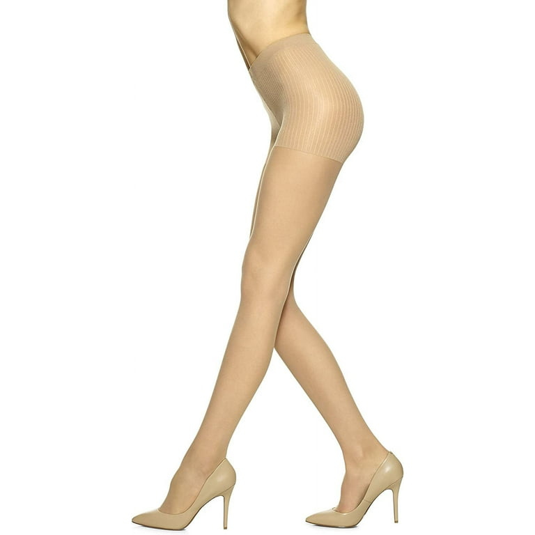 No Nonsense Women's Control Top Pantyhose 3 Pair Value Pack Nude Q