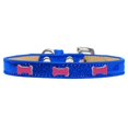 thumbnail image 1 of Pink Bone Widget Dog Collar Blue Ice Cream Size 10, 1 of 1