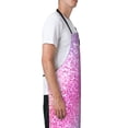thumbnail image 3 of Picia Fun Rainbow Pink Waterproof Apron for Unisex Adult - Adjustable Bib Apron with Pockets, Ideal for Cooking, Gardening, Painting, and Household Chores, 3 of 9