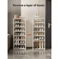thumbnail image 3 of 1pc Simple Multi-Tier Shoe Rack - Modern Vertical Storage Cabinet, Dust-Proof Entryway Organizer - Space-Saving for Home Entrance/Bedroom, 3 of 9