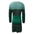 thumbnail image 4 of Women's Casual Dress Long Sleeve Round Neck Color Block Loose Fit Comfortable Midi Dress for Spring Fall Everyday,Green,3XL, 4 of 5