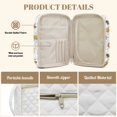 thumbnail image 4 of TSOVTHRID Daisy Floral Bee Print Bible Case Church Bag for Women Men, Bible Protective Cover with Handle, Practical White Bibles Study Supplies Accessories, 10.6 x 8.3 x 2.2 Inch, 4 of 7