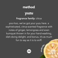 thumbnail image 3 of Hand Wash Method Gel Yuzu, 340 ml, fórmula biodegradable, paquete de 6, 3 of 6