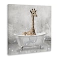 thumbnail image 3 of Stupell Industries Rustic Lodge Baby Giraffe Bath Time Canvas Art, 24 x 24, by Kim Allen, 3 of 8