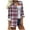 #4 Multicolor, variant on ZUKMRJPC Womens Vintage Plaid Shirts Classic Long Sleeve Button Down Collared Shirt Jacket Loose Lightweight Business Casual Work Tops