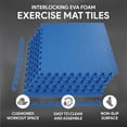 thumbnail image 2 of Puzzle Exercise Mat with EVA Foam Interlocking Tiles for MMA Exercise Gymnastics and Home Gym Protective Flooring Thick Square Feet, 2 of 9