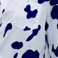 thumbnail image 4 of Blusa tipo cárdigan con solapa estampada y manga larga para mujer Fridja  hkj4446, 4 of 5