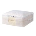 thumbnail image 4 of Quilt Storage Bag with Zipper Washable Fabric Quilt Blanket Organizer Basket Moisture-Proof Bag L, 4 of 5