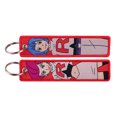 thumbnail image 1 of Anime Cool Key Tag Cartoon Embroidered Jet Keychain For Motorcycles Cars Bag Backpack Chaveiro Key Fobs For Friends Gifts tzw, 1 of 7