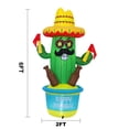 thumbnail image 3 of InfleasJoiy 6FT Carnival Cactus Inflatable Decoration, Outdoor Holiday Inflatable Decoration with LED Lights, 3 of 5
