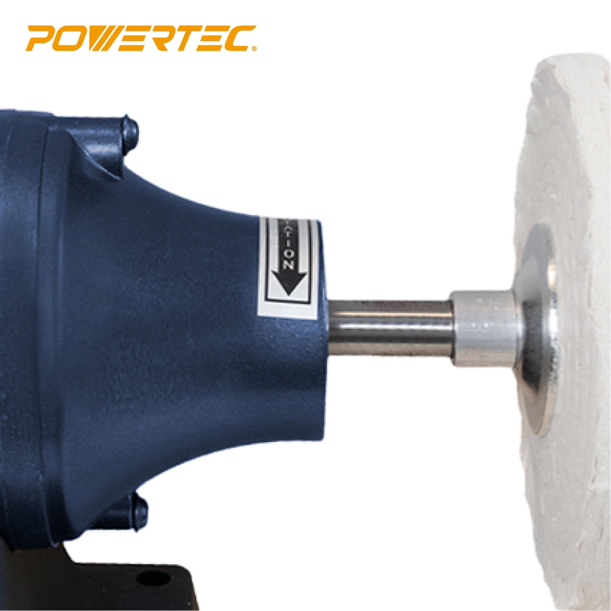 POWERTEC Jewelry Polisher/Bench Buffer Polisher with 4 Polishing Wheel, 6-Inch Buffing & Polishing Machine, Benchtop Buffer for Metal, Jewelry, Knives, Wood, Jade and Plastic, BF601C