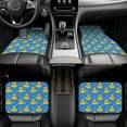 thumbnail image 7 of Yiaed Cute Yellow Rubber Ducks Print Carpet Floor Mats for Cars, Auto Accessories Front & Rear Car Floor Mats Car Floor Foot Mat Sets of 4 Pieces, 7 of 7