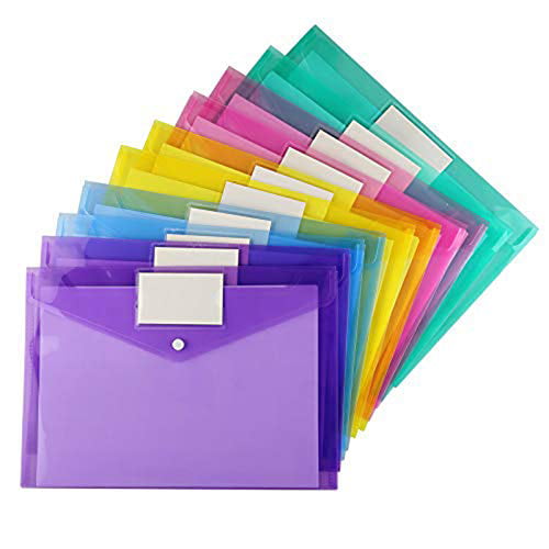 A4 Paper Document Bag File Folder Filing Solid Organizer Office Envelope Case US 