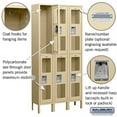 thumbnail image 4 of Salsbury Industries  See-Through Metal Locker - Double Tier - 3 Wide - Assembled - Tan, 4 of 4