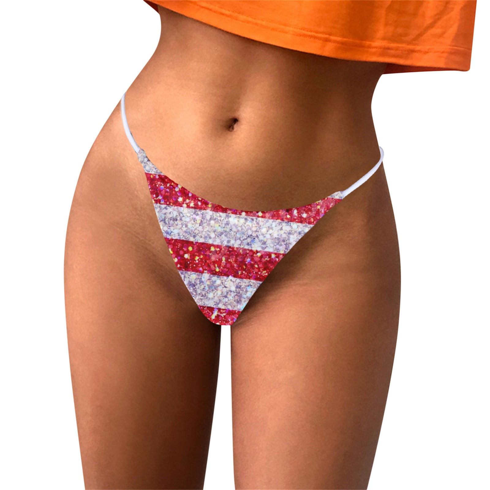 CLZOUD Workout Underwear for Women Pink Brushed Shredded Milk 180G 3PC  Women's Printed Breathable Underwear Thong L
