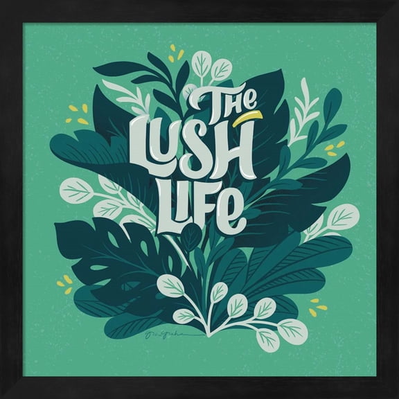 Great Art Now Lush Life V by Gia Graham, Framed Wall Art, 13.25W x 13.25H