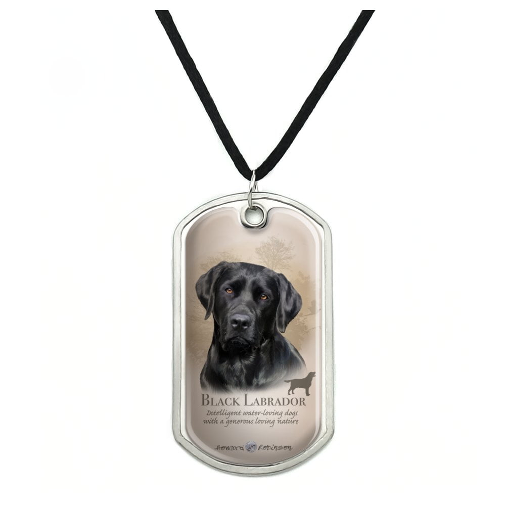 black lab necklace