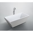 thumbnail image 2 of Bellaterra Home Messina 71 inch Freestanding Bathtub in Glossy White, 2 of 5