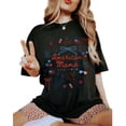 thumbnail image 2 of 4th Of July Mom T-Shirt – American Mama Coquette Bow Patriotic Graphic Tee, Independence Day Shirt Gift for Moms, 2 of 6