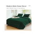 thumbnail image 2 of Homehours Size Dark Green Pleated Comforter Set with Extra 2 Peices Pillowcases 20''x26'', 2 of 5
